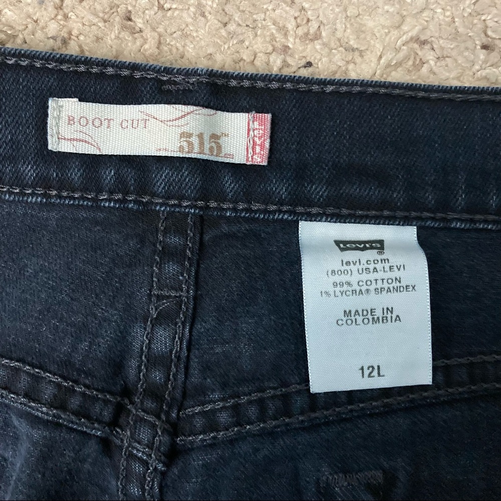 Levi’s 515 BootCut Jeans - dark washed - Sz 12L - Picture 3 of 7